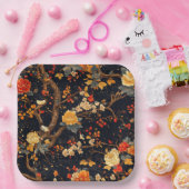 Elegant Fall Chinoiserie Paper Plate ペーパープレート (パーティー)