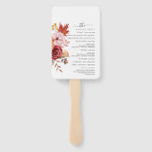 Elegant Fall Leaves Autumn Wedding  ハンドファン (裏面)