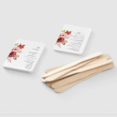 Elegant Fall Leaves Autumn Wedding  ハンドファン (組立なし)