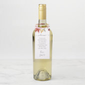 Elegant Fall Leaves Autumn Wedding  ボトルネックタグ (ボトル)