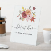 Elegant Fall Leaves Autumn Wedding  台座サイン (インサイチュ)