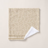 Elegant Fall Leaves | Custom Minimalist Farmhouse バスタオルセット (ウォッシュタオル)