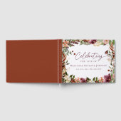 Elegant Fall Memorial Celebration of Life ゲストブック (全面)