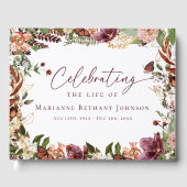 Elegant Fall Memorial Celebration of Life ゲストブック (正面)