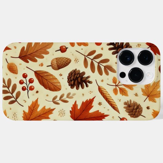 Elegant Fall Pattern Case-Mate iPhoneケース (裏面 (横))