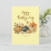 Elegant Fall Thanksgiving Card シーズンカード (スタンド正面)