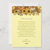 Elegant Fall Thanksgiving Card シーズンカード (裏面)