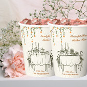 Elegant Fall Thanksgiving Friendsgiving Dinner 紙コップ