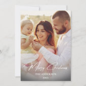 Elegant Family Christmas Card | Photo Collage シーズンカード (正面)
