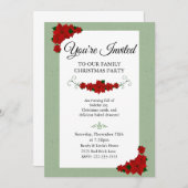 Elegant Family Christmas Party  招待状 (正面/裏面)