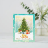 Elegant Family Holiday Present I Christmas Tree シーズンカード (スタンド正面)