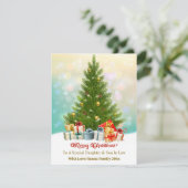 Elegant Family Holiday Present I Christmas Tree シーズンカード (スタンド正面)