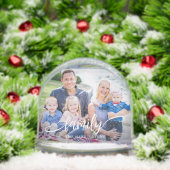 Elegant Family Photo Snow Globe (クリスマス)