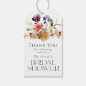 Elegant Fantasy Floral Bridal Shower ギフトタグ (正面)