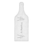 Elegant Farm Floral Flowers Text Cutting Board カッティングボード (正面)