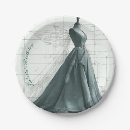 Elegant Fashion Birthday Paper Plates – Perfume  ペーパープレート