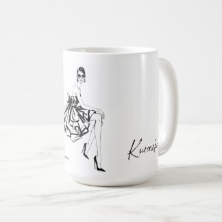 Elegant Fashion Sketch Mug コーヒーマグカップ