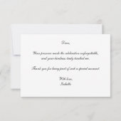 Elegant Fashion Thank You Card – Gown & Perfume  サンキューカード (裏面)