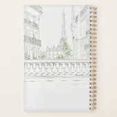 Elegant Fashion Woman Walking Planner プランナー手帳 (裏面)