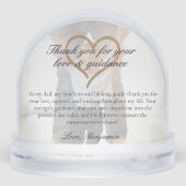 Elegant Father of the Groom Photo Memory Keepsake (裏面)