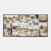 Elegant Fathers Day Best Dad Ever Photo Collage デスクマット (正面)