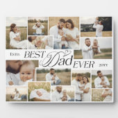 Elegant Fathers Day Best Dad Ever Photo Collage フォトプラーク (正面)