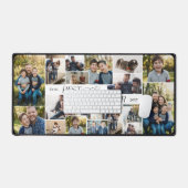 Elegant Fathers Day Best Papa Ever Photo Collage デスクマット (キーボード&マウス)