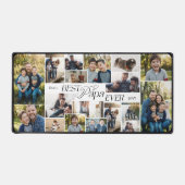 Elegant Fathers Day Best Papa Ever Photo Collage デスクマット (正面)