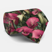 Elegant Fathers Day Calla Lilies ネクタイ (ロール)