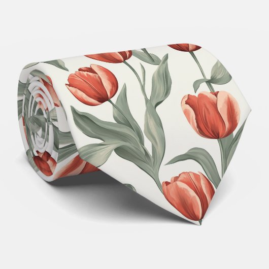 Elegant Fathers Day Tulip ネクタイ (ロール)
