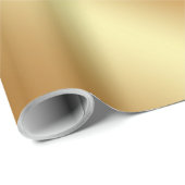 Elegant Faux Gold Simple Golden Christmas Gift ラッピングペーパー (ロールコーナー)