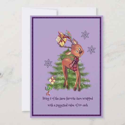 Elegant Favorite Things Gift Exchange I Night Sky  招待状 (裏面)