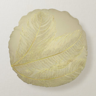 Elegant Feather Design For Luxurious Celebrations ラウンドクッション