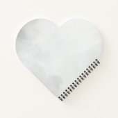 Elegant Feather Floral Watercolour  notebook  ノートブック (裏面)