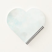 Elegant Feather Floral Watercolour  notebook  ノートブック (裏面)