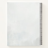 Elegant Feather Floral Watercolour  notebook  ノートブック (裏面)