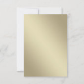 Elegant Feather Save The Date Photo Card セーブザデート (裏面)