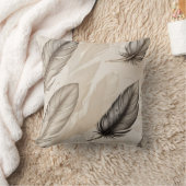 Elegant Feathers Pillow クッション (ブランケット)