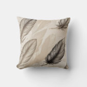 Elegant Feathers Pillow クッション (正面)