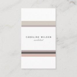 Elegant feminine minimalist modern white pink line 名刺