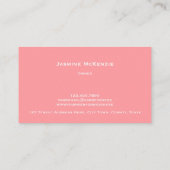 Elegant Feminine Rose Pink Beauty Center Owner 名刺 (裏面)