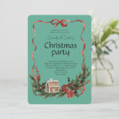 Elegant Festive Christmas Party 招待状 (スタンド正面)