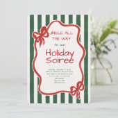 Elegant Festive Christmas Party Invitation 招待状 (スタンド正面)