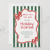 Elegant Festive Christmas Party Invitation 招待状 (正面)