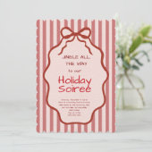 Elegant Festive Christmas Party Invitation 招待状 (スタンド正面)