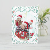 Elegant Festive Christmas Party Invitation 招待状 (スタンド正面)