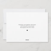 Elegant Festive Christmas Photo Card シーズンカード (裏面)