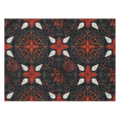 Elegant, festive feel symmetrical floral pattern テーブルクロス (正面(横))