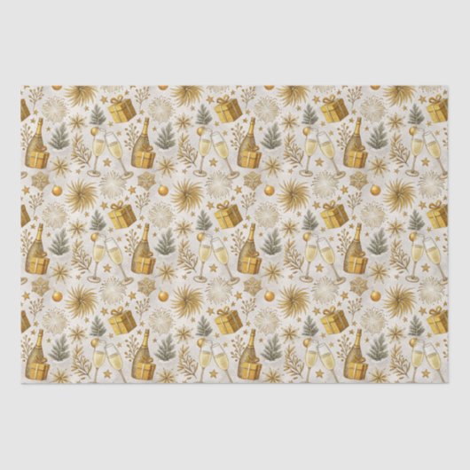 Elegant Festive New Year Luxe Aesthetics  薄葉紙 (正面)