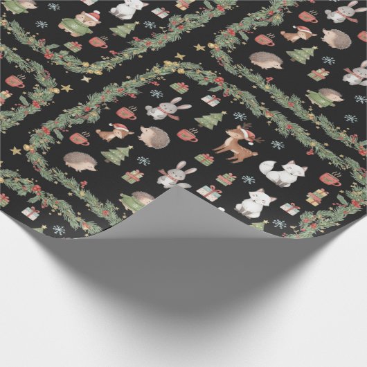 Elegant Festive Season Gift Wrapping Paper ラッピングペーパー (角)